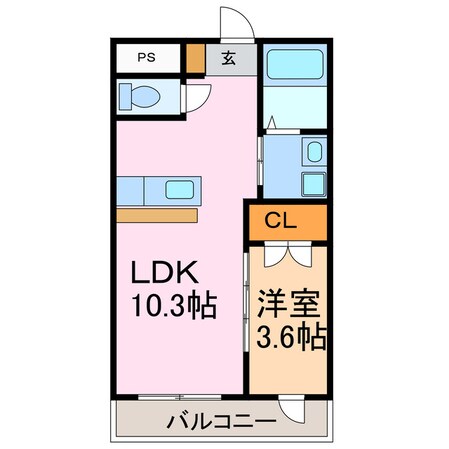 アムセントの物件間取画像